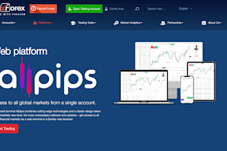 build forex trading website, stock exchange, broker website CRM