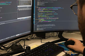 build a custom full stack web application with java or csharp