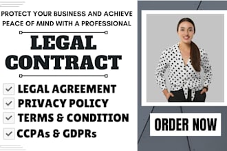 write terms and conditions privacy policy nda gdpr ccpa and contracts
