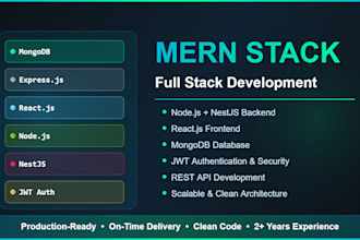 build a full stack mern app with nodejs nestjs and jwt auth