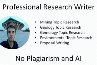 do research and summaries in mining, geology, gemology, and environmental issues
