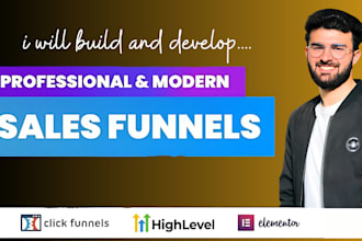 build high converting gohighlevel sales funnel and landing page