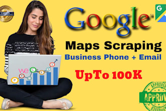 do google map data extraction by API