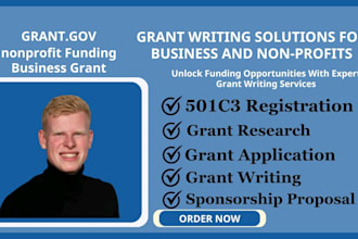 find grant and win grant with grant writing proposal