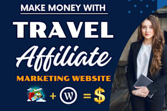build automated travel affiliate website for passive income