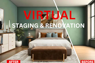 do virtual staging and virtual renovation of your interior design