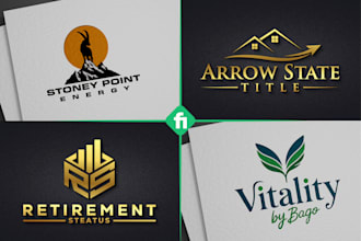 create simple unique vintage brand logo design
