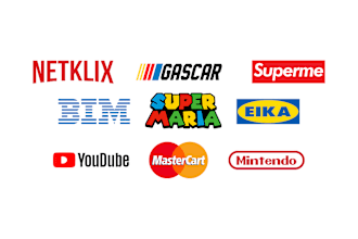 make a custom parody logo