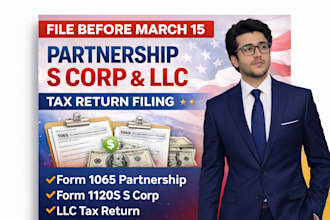 prepare taxes for form 1065 and 1120s