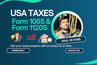 prepare taxes for form 1065 and 1120s post extension filing