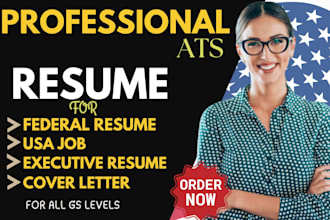 deliver perfect ats resume writing,executive resume, federal resume, usajobs, CV