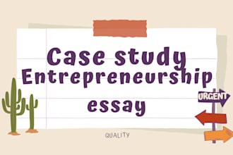 handle business essays, economics, entrepreneurship, innovation case study