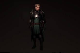 build realistic 3d character model, 3d skinning, ue5 rig,arkit model, 3d texture