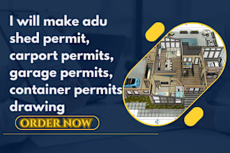 make adu shed permit, carport permits, garage permits, container permits drawing