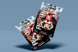 custom flyers or posters for event, business,party