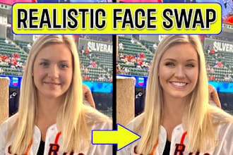 do realistic face swap, remove person or object