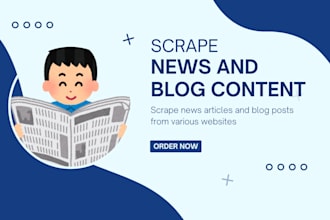 scrape news and blog content for you