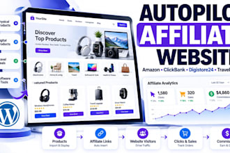 create autopilot affiliate website amazon, clickbank, travel affiliate wordpress