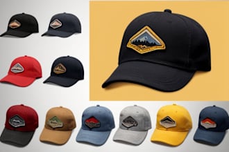 design badge, patches, logo for dad hat, cap, snap backs