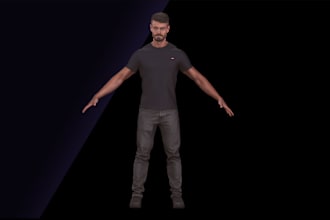 3d stylized character, animate3d,sculpt 3d realistic, texture, topology, ue5 rig