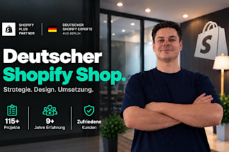 create your shopify online shop or website in german