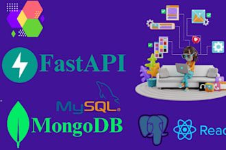 develop fastapi with mongodb, mysql, and postgresql