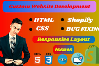 edit html, css, javascript on your webpage and shopify
