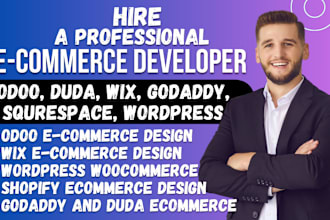 design, edit, redesign, fix odoo, wix, wordpress, shopify, duda, godaddy website