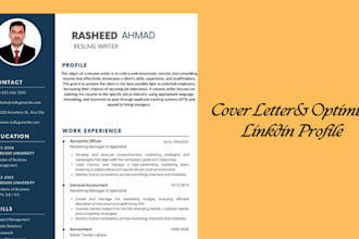 write and upgrade your professional resume and cover letter