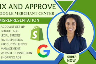 provide complete google shopping and merchant center solution, product listing