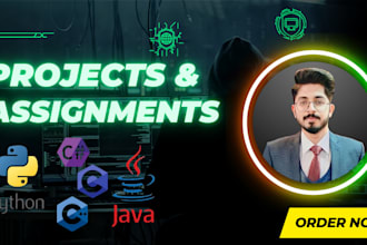 do java, oop, python, c and cpp projects and assignments