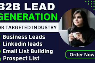 do leads generation, targeted leads, email list building for any industry