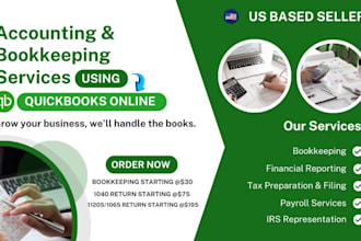 setup, catchup and do bookkeeping in quickbooks online