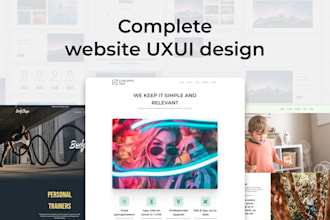do complete uxui design, web app and landing pages in figma
