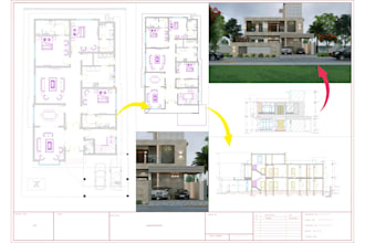 convert sketch ,PDF,blueprint into autocad and floor plans