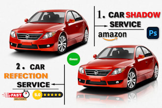 car photo editing and automotive background remove,car shadow