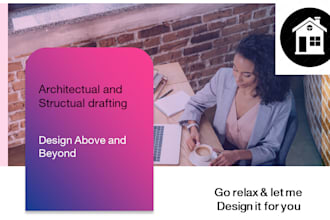 design cad 2d architectural plan and steel structural plans