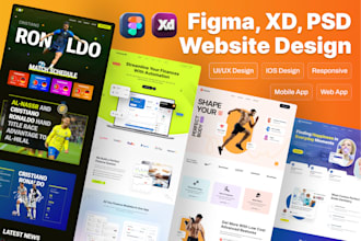 web ui ux website ui ux design or figma website design