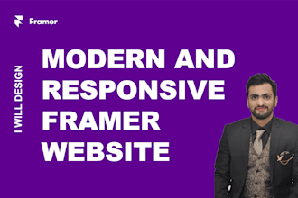 design modern and responsive framer website