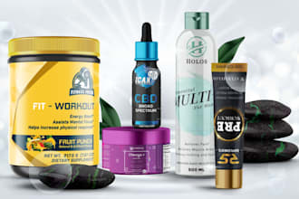 create amazing product label design packaging design
