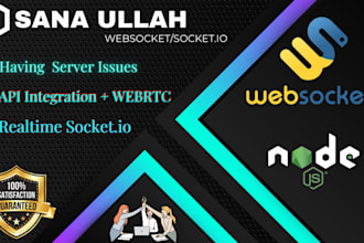 do realtime websocket socketio nodejs api server and website