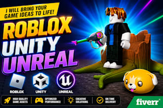 build your 3d game assets for unity unreal and roblox