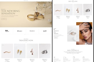 design a high converting jewelry shopify store or wristwatch website