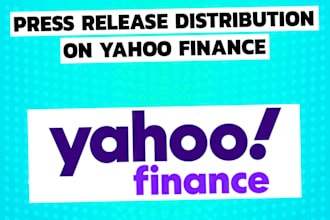 publish or distribute your press release on yahoo finance