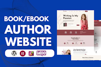 ebook author website, children book website, ebook landing page, author website