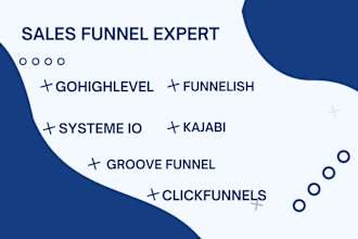 build sales funnel on funnelish gohighlevel kajabi systeme io groove funnel