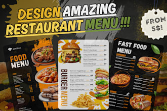 do modern restaurant menu design, food menu, digital menu