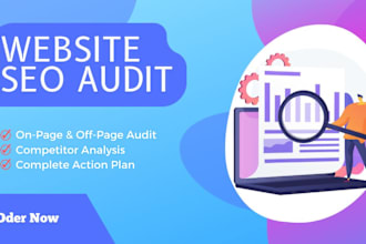 provide an in depth website SEO audit, action plan and competitor analysis
