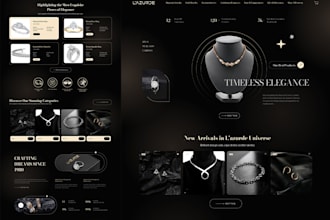 build you a responsive ecommerce shopify jewelry website or skincare store