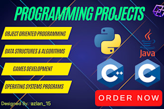 do c, cpp, java, python programming projects and game development